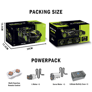Juguete de Auto Superdeportivo <span class=keywords><strong>Bugatti</strong></span> a Escala 1:14, Kit de Bloques de Construcción, 910 Piezas, Juguete Educativo de Control Remoto, Modelo de Auto de Carreras, Juguete de Construcción - Product Image 5
