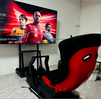 Siège baquet de course multi-usage LK, simulateur de cockpit, pour gaming, bureau, e-sport, dossier haut, style GT, avec rail coulissant en L, universel