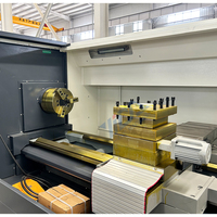 Tour CNC CK6165 CK6180 à alimentation automatique avec mandrin à 4 mors, système FANUC, pour le travail des métaux
