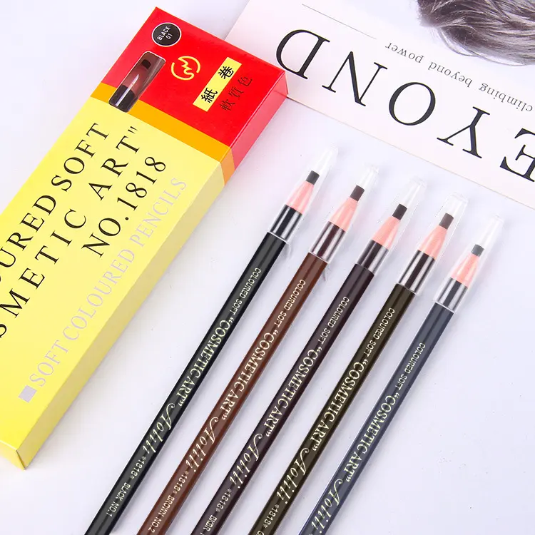 Professional Cosmetics Wild Eyebrow Pen Oil-proof Smudge-proof Waterproof Eyebrow Pencil For Lady