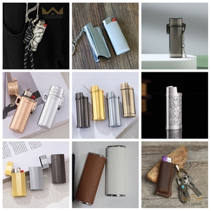 Nouvelle coque de protection en alliage métallique sculptée creuse créative pour briquets <span class=keywords><strong>BIC</strong></span> standard – Vente en gros 2026 - Product Image 5