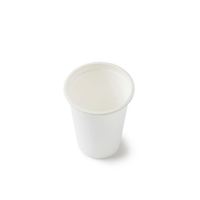 Gobelet jetable en amidon de maïs réutilisable blanc pour fête d'anniversaire et cérémonie