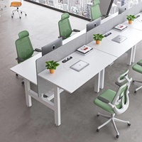 Poste de travail intelligent moderne ergonomique réglable en hauteur électrique 4 moteurs 4 jambes assis debout poste de travail de bureau
