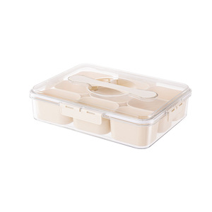 Spice Container Divided Transparent 9-Compartment Airtight <b>Storage</b> <b>Box</b> For Kitchen Seasoning Food Grade With Handle - Product Image 5