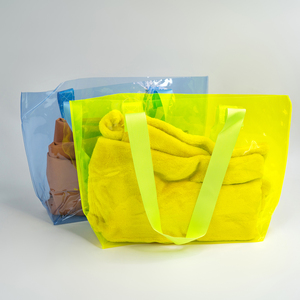 <span class=keywords><strong>Borsa</strong></span> da spiaggia estiva Whosale <span class=keywords><strong>borsa</strong></span> da donna di grande capacità <span class=keywords><strong>borsa</strong></span> in plastica trasparente impermeabile borse Tote in PVC per asciugamani, pantofola e Shampoo - Product Image 1