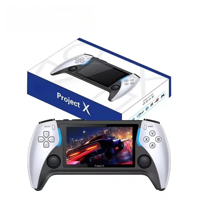 Игровая видеоприставка Project X в стиле ретро Jouer портативная игровая консоль 4,3 дюймов Hd экран с поддержкой Ps1 Mame Cps Games