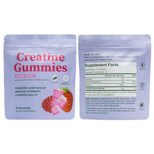 Gomitas de Monohidrato de Creatina Sin Azúcar, Fáciles de Masticar, Suplemento Energético Pre-Entrenamiento de Alta Potencia Diaria - Product Image 3