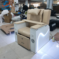 Chaise de salon de manucure multifonction de luxe, spa pour les pieds, massage, station de pédicure, soins des mains et des pieds, chaise de manucure