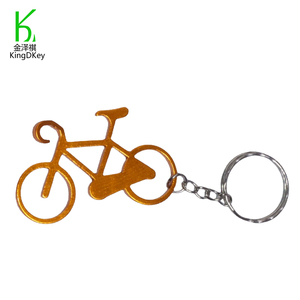 Đa Màu sắc thăng hoa Keychain khoảng trống phần cứng khuyến mại xe đạp hình dạng vài Opener kim loại <span class=keywords><strong>keyholder</strong></span> với logo - Product Image 1