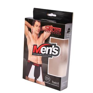 Caja de Embalaje de Cartón para Ropa Interior con Logotipo Personalizado y Ventanas para Exhibición de Ropa Interior, Calzoncillos <span class=keywords><strong>Boxer</strong></span> para Hombre, Calzoncillos y <span class=keywords><strong>Boxer</strong></span> para Hombre - Product Image 1
