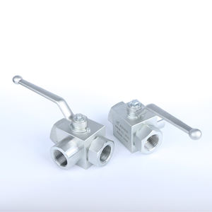 Válvula de bola de la serie de orificios de montaje a un lado con orificios Válvula de bola hidráulica KHB Válvula de bola KHB de acero inoxidable - Product Image 4