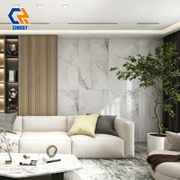 Carreaux de sol et de mur en porcelaine 600x1200mm 9mm, imitation pierre moderne, texture antibactérienne, résistante aux acides et à l'usure, pour appartement