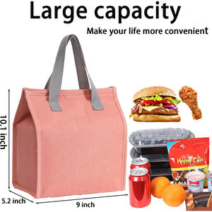 Reusable Lunch <b>Cooler</b> <b>Bag</b> Thermal Lunch Tote <b>Bag</b> Simple and New Fashion Lunch <b>Bag</b> <b>Insulated</b> - Product Image 2