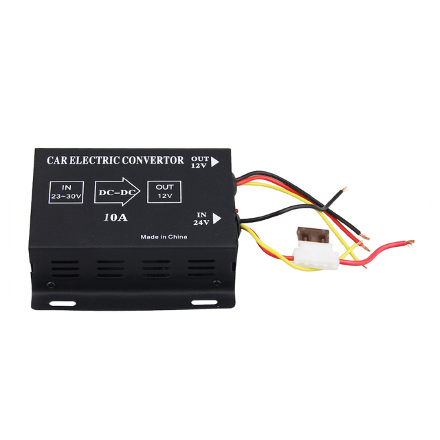 Car Dc Converter Electric Inverter Voltage Reducer 10A DC 24V to 12V Auto Power Converter Step-down Transformer