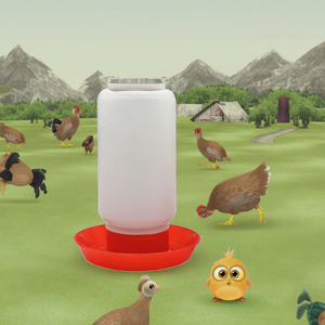 Nuevo bebedero de plástico para pollitos de 1L, bebederos para granja de aves de corral, comederos para pollos, pájaros, codornices, taza de agua, tazón para pollo, codorniz, otros - Product Image 1