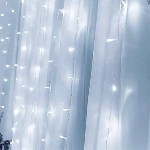 Волшебные 3*3 м LED теплый белый окна шторы Строка свет Свадебная вечеринка Сад Крытый декоративное освещение
