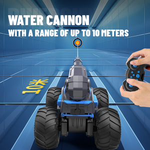 Camion monstre aquatique télécommandé 2,4 G avec réservoir de 150 ml à absorption automatique d'eau et câble de charge USB - Product Image 4