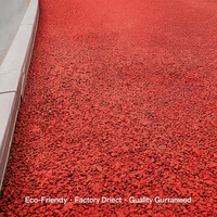 Installation de terrain d'entraînement avec granulés de caoutchouc SBR et piste en résine PU, approuvée IAAF, fourniture directe d'usine pour les parcs sportifs communautaires du Mexique