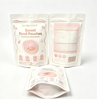 Sachet d'emballage personnalisé refermable avec fermeture éclair en BOPP/VMPET/PE, imprimé numériquement, pour snacks, bonbons et aliments