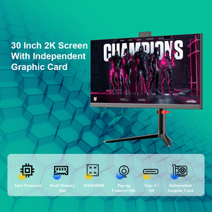 30 "1920*1080 Hd Aio Laptop Core <span class=keywords><strong>Cpu</strong></span> I3 I5 I7 Business Gaming Barebone Tudo-em-um PC <span class=keywords><strong>Desktop</strong></span> computador - Product Image 3