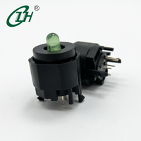 Interrupteur à bouton-poussoir momentané DIP à trou traversant, en laiton, éclairé par LED, 1NO, avec capuchon rouge et vert, pour appareils électroménagers - Vente en gros