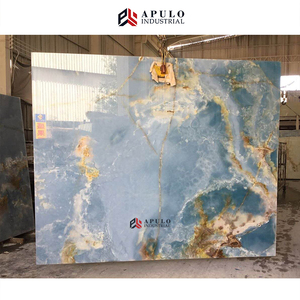 Gạch Lát Sàn Thiết Kế Ngọc Trai Màu Xanh Dương Đá Thạch Anh Trong Mờ Đá Cẩm Thạch Azul Màu Xanh Dương Vàng Đá Phiến Tilesmarble Xanh Dương - Product Image 6