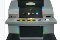 Boutons multicolores carrés de machine de jeu d'arcade de luxe de haute qualité à 10 boutons