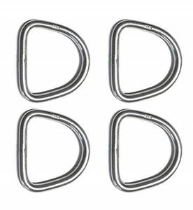 Anclajes de Amarre de Alta Resistencia con Anillo en D de Acero Inoxidable 316 - Ojo de Anclaje Plegable de Grado Marino de 8 mm de Grosor para Barcos y Yates - Product Image 2