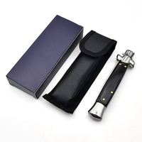 Hete Aanbieding Scherpe Rand Draagbare Italiaanse AKC Roestvrijstalen Mes met Hars Handvat voor Zelfverdediging Tactische EDC Zakmes Jachtmes