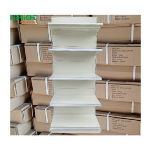 מדפי גונדולה ממתכת לסופרמרקט, מדף תצוגה לבן חד צדדי, זול, מסין, לחנויות סיטונאיות - Product Image 1