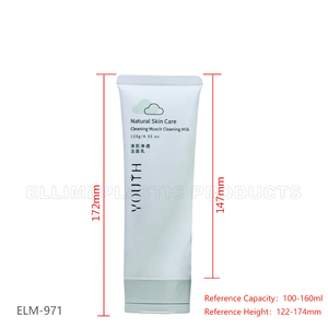 100ml 3.4oz 120ml 5oz 140g Flat Oval Plastic Cosmetic Facial Cleanser <strong>Tubes</strong> with Screw or Flip Lid - Product Image 6