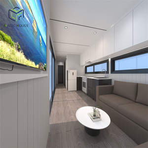 Prefab Backyard Studio Tiny Homes Work Room Kit Casas Airbnb <span class=keywords><strong>Alquiler</strong></span> Casas de vacaciones de verano Living Container House Sheds - Product Image 4