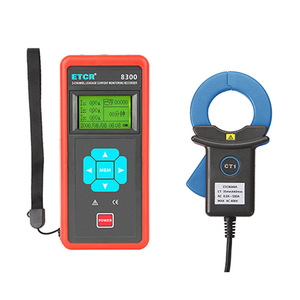 เครื่องบันทึกการตรวจสอบกระแสไฟรั่วแบบหนีบ ETCR8300: แบบเฟสเดียวและสามเฟส พร้อมช่วงการบันทึกสามช่วง - Product Image 1