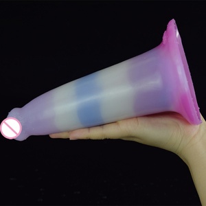 YOCY 17.5cm Dual Layer Silicone <b>Dildo</b> with Suction Cup Anal Plug Animal Colorful Penis for Women Men LGBQT - Product Image 5