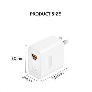 อะแดปเตอร์แปลงไฟ USB 88W สำหรับ Honor Magic6 Lite 7 Lite 6 5 Pro X6b ชาร์จเร็วแบบ Supercharge สำหรับ Huawei Honor 90 Lite - Product Image 6