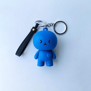 Usine nouvelle mode Anime porte-clés 3D Carton en plastique PVC souple Figurine personnalisée porte-clés - Product Image 3
