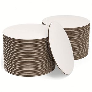 Bases Redondas de Cartón Corrugado Blanco para Pasteles, de 6, 8 y 10 Pulgadas, para Decoración de Pasteles, Venta al Por Mayor - Product Image 1