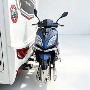 Portamotos Trasero <span class=keywords><strong>para</strong></span> <span class=keywords><strong>Autocaravana</strong></span> de 160 kg de Capacidad con Rampa Deslizable, <span class=keywords><strong>Soporte</strong></span> Universal <span class=keywords><strong>para</strong></span> Motocicleta Montado en la Enganche de Camioneta - Product Image 3
