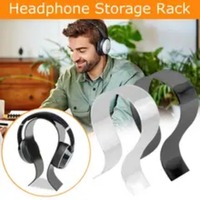 Support de casque en acrylique Portable en forme de U support d'affichage pour le stockage de casque de jeu de cintre de casque d'économie d'espace de bureau