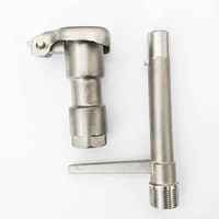 Robinet d'arrosage de jardin en acier inoxydable 304 de 6 mm à raccord rapide, connecteur d'eau pour aménagement paysager