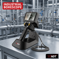 Endoscope industriel HD 1080P, sonde de 3,9 mm, câble de 2 m, caméra d'inspection étanche IP67, écran IPS de 5 pouces, articulation à 360°