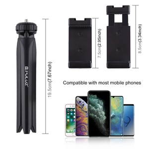 2021 PULUZ Pocket <span class=keywords><strong>Mini</strong></span> treppiede portatile con supporto per fotocamera con morsetto per telefono cellulare - Product Image 4