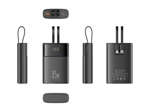 <span class=keywords><strong>Batterie</strong></span> <span class=keywords><strong>externe</strong></span> 35W à charge rapide 10000mAh avec câbles doubles intégrés pour <span class=keywords><strong>iPhone</strong></span> 16 17 Samsung - Product Image 5