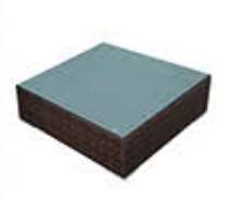 Table de milieu avec verre