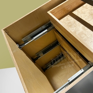 Proyecto de construcción de gabinetes Gabinete modular con cajones DB24 24 "W X 34,5" H X 24 "D Gabinete BASE DE 3 cajones de cierre suave para almacenamiento - Product Image 6