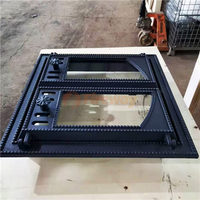 Poêle en fonte K501 avec porte de poêle en verre résistant à la chaleur |   Porte de remplacement pour cuisinière