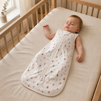 Gigoteuse Bébé Personnalisée avec Logo OEM ODM, 100% Coton Imprimé, Couverture Portable Sans Manches pour Crèche