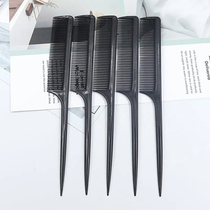 Peigne à queue pointue en plastique, grand, antistatique, pour la coiffure à domicile - Product Image 4