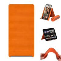 Support de téléphone pliable en silicone écologique réglable et souple, support de téléphone et de tablette durable antidérapant, portable