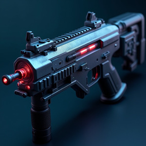 Rifle de Juguete de Plástico Electrónico con Luz LED, Mira de Punto Rojo y Efecto de Sonido para Niños de 5 a 7 Años - Product Image 2